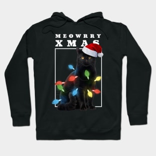 Meowrry Xmas! Merry Christmas Happy Holidays Cat Lover Hoodie